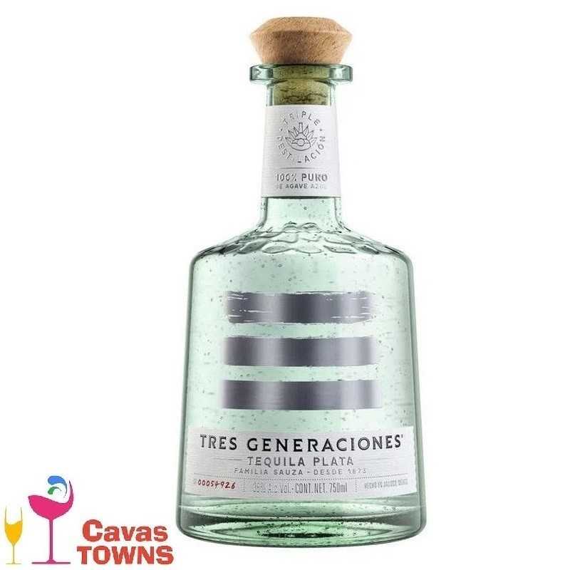 Tequila Tres Generaciones Plata 750 ml - Cavas Towns Tequila Tres Generaciones Plata 750 ml - Cavas Towns
