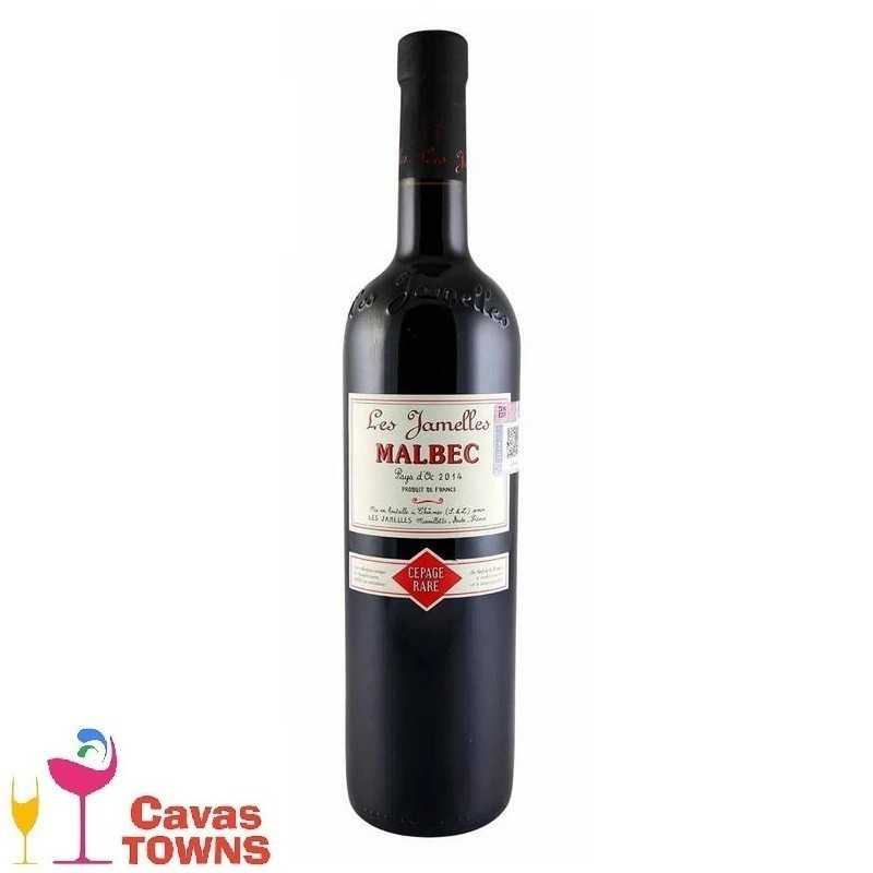 Vino Tinto Les Jamelles Malbec de 750 ml - Cavas Towns Vino Tinto Les Jamelles Malbec de 750 ml - Cavas Towns